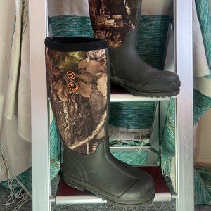 Women's Camo Neoprene SHE Brand Steel Shank work boots US8 UK6 EU39